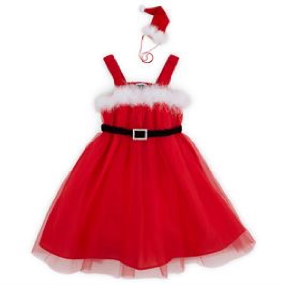 New Mud pie Tulle Santa Dress & Headband Set - Picture 2 of 5